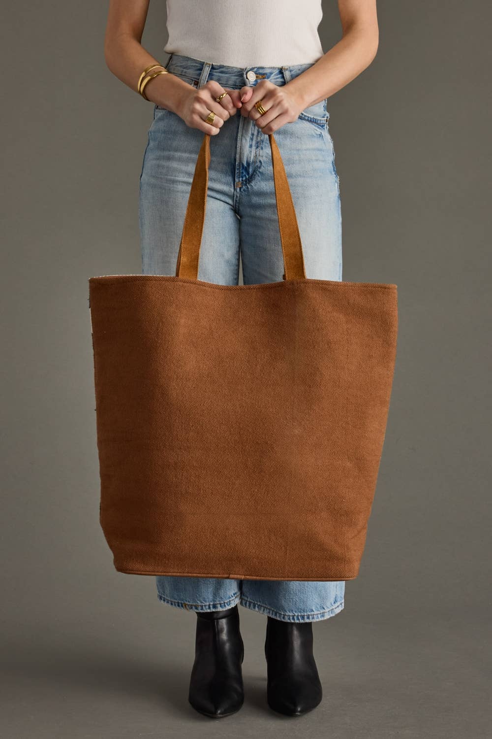 Rust, Olive & Cream Aztec Tote
